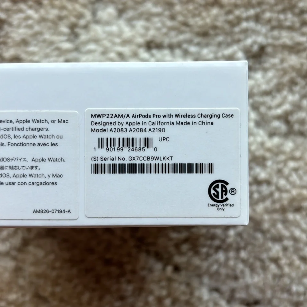 Apple AirPods Pro with Wireless Charging Case (1st Generation)